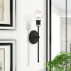 Livex Lighting Lansdale 1 - Light Sconce in  Black/Brushed Nickel - 2 of 4