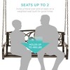 Best Choice Products 2-Person Metal Outdoor Porch Swing, Hanging Patio Bench w/ Weather-Resistant Steel - 4 of 4