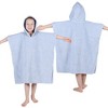 Kids Unisex Cotton Terry Medium Weight Hooded Bath Towel by Blue Nile Mills - 2 of 4