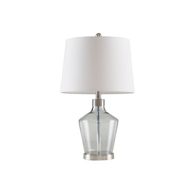 (Set of 2) 25.3" Ellipse (Includes LED Light Bulb) Table Lamp Blue