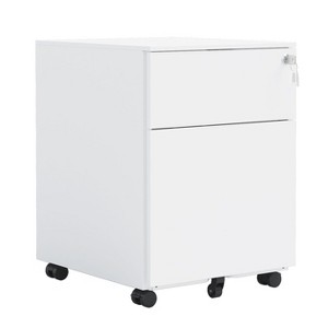 NicBex 3-Drawer Mobile File Cabinet with Lockable Drawers, Under Desk Storage Compact Storage for Documents, A4 Paper for Home, Office - 1 of 4