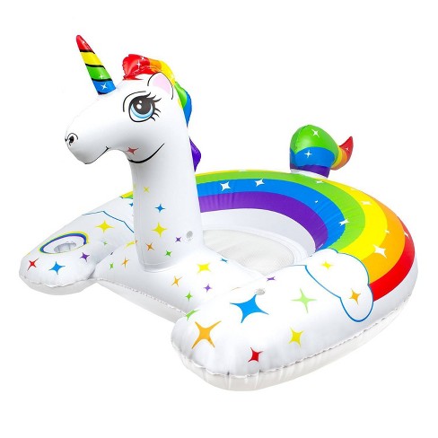 Poolmaster Rainbow Unicorn Inflatable Swimming Pool Float Target