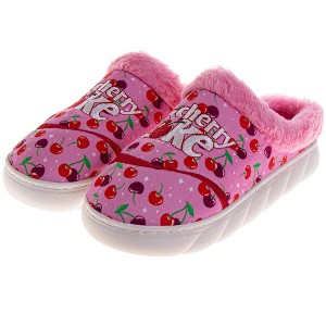 Coca-Cola Cherry COKE Casual Slippers for Women - Cozy Soft-Lined Warm Indoor Comfort Shoes (Adult) - 1 of 4