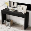 Modern Console Table with Storage Drawers, Farmhouse Entryway Table with Curved Edge for Hallway, Living Room, or Office – The Pop Home - 3 of 4