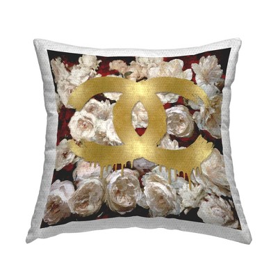 Stupell Industries Chic Glam Drip White Red Floral Roses