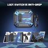 HTUTWOO for AirPods 4 Generation Case Cover with Cleaner Kit, Hard Shell Protective Armor with Lock for AirPods 4 - 3 of 4