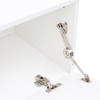 HDZNVF Wood Extendable TV Stand Rectangle Entertainment Center, Media TV Console for Living Room Bedroom, White - 4 of 4