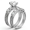 Slickblue Women’s Polished Stainless Steel Round Solitaire Wedding Ring with 8mm Clear CZ, No Plating, size 5–11 - 4 of 4