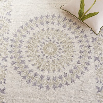 Empire Ivory Beige Hand-Tufted Wool Area Rug 3' x 5'