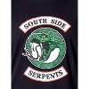 Riverdale Womens' Southside Serpents Sleep Pajama Set Short Crewneck Black - 4 of 4