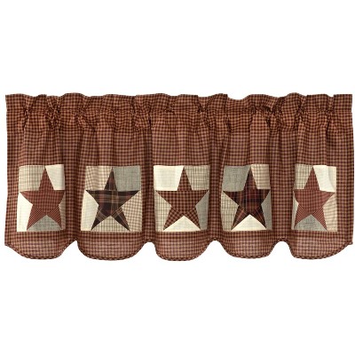 Abilene Patch Block and Star Valance 20x60 VHC Brands