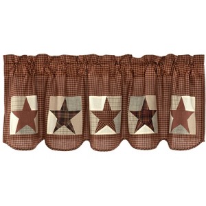 Abilene Patch Block and Star Valance 20x60 VHC Brands - 1 of 4