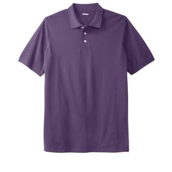 KingSize Men's Big & Tall Longer-Length Shrink-Less Piqué Polo Shirt