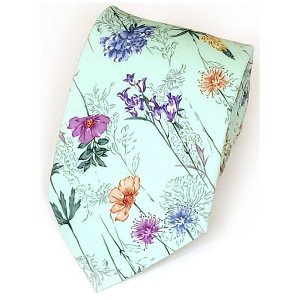 Men's Floral Cotton 3.35 Inch Wide And 58 Inch Long Neckties - 1 of 3
