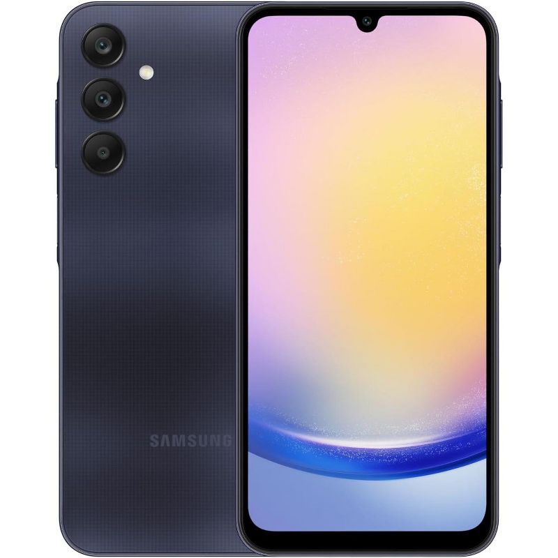 Samsung Galaxy A25 5G 128GB Smartphone 6.5" Full HD AMOLED Screen 50MP Camera Fully Unlocked - SM-A256 Manufacturer Refurbished - Black, 1 of 10