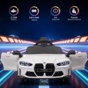 12V Electric Ride On Car w/RC,Licensed by BMW M4 Toddler Electric Vehicle for 37-83 Months,Power Wheels for Boys Girls - 2 of 4