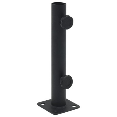 vidaXL Parasol Base for Ã˜1.3"/1.3"/1.5" Pole Matt Black Steel