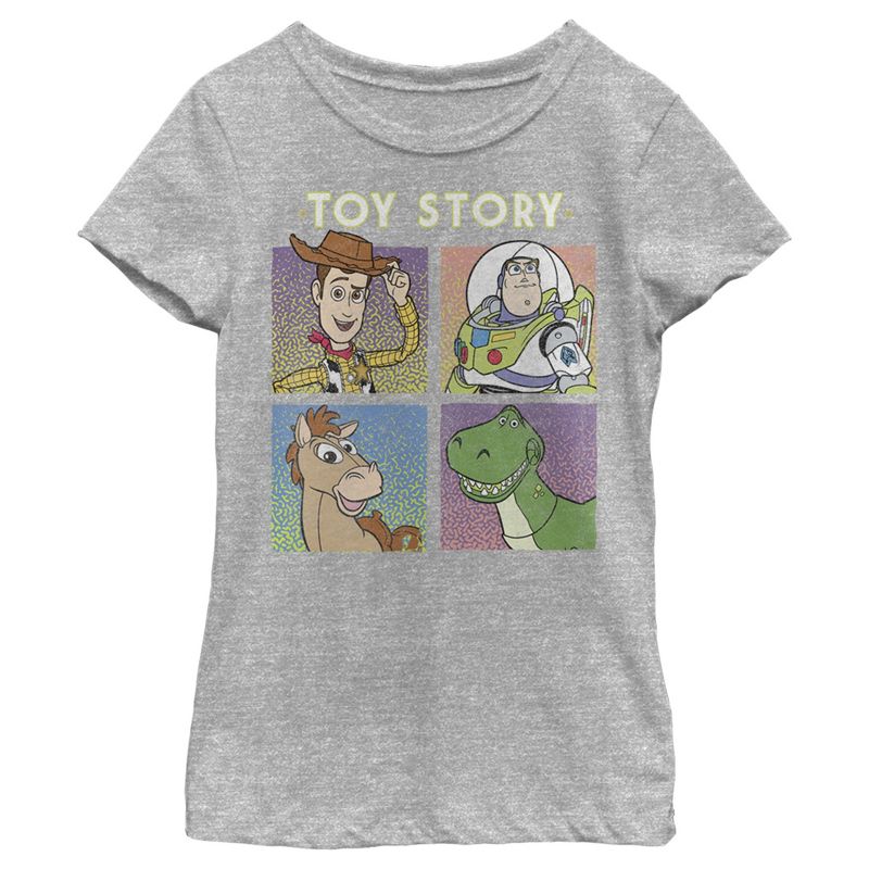 Girl's Toy Story Four Buds Panels T-Shirt, 1 of 6
