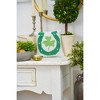 C&F Home 8" x 8" St. Patrick's Day Horseshoe Shoe Clover Hooked Small/Petite Accent Throw Pillow - 3 of 4