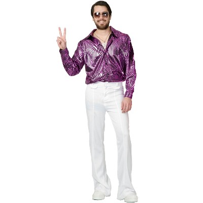 Charades Dazzling Disco Shirt-plus Costume : Target