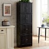 ORRD 72.4" Tall Storage Cabinet with 8 Doors & 4 Shelves, Freestanding Bookshelf for Living Room, Kitchen, Office, Large Storage Organizer - 3 of 4