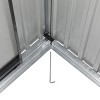 Bencmate Storage Sheds Sliding Door Tool Room With All-Weather Design Metal Tool Shed For Backyard, Patio, Lawn, Black, 144.7"898.23"*76.57" - 2 of 4