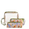 Vera Bradley Women's Outlet Clear 3 Piece Cosmetic Toiletry Bag Set - 2 of 2