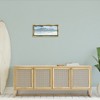 Stupell Industries Abstract Cloudy Ocean Waves Floating Frame Canvas Art, Gold, 25" x 11" - 3 of 4