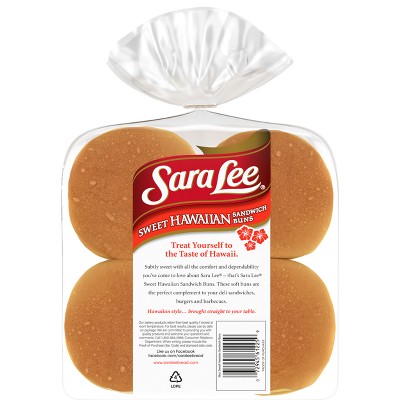 Sara Lee Hawaiian Hamburger Buns - 18oz