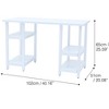 Teamson Kids Wooden Desk & Chair Set with Open Shelving for Storage Below, White - 4 of 4