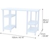 Teamson Kids Wooden Desk & Chair Set with Open Shelving for Storage Below, White - image 4 of 4