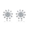 Guili Elegant Blossom Flower Earrings in White Gold Plating, A Delicate & Feminine Floral-Inspired Jewelry Piece for Graceful Everyday Wear - 3 of 3
