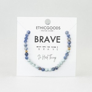 Morse Code Bracelet: BRAVE | ETHIC GOODS - 1 of 2