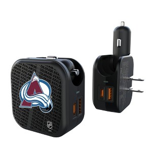 NHL Western Conference Teams Text Backdrop 18-Watt 2 in 1 USB A/C Charger - 1 of 3