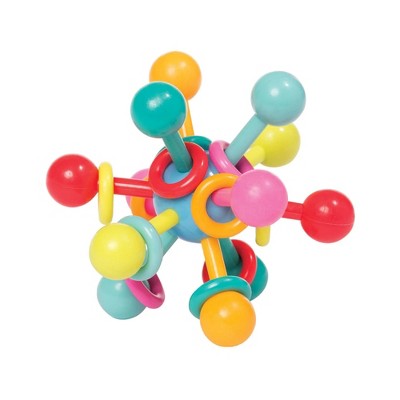 Image of Manhattan Toy Atom Rattle & Teether Grasping Activity Baby Toy