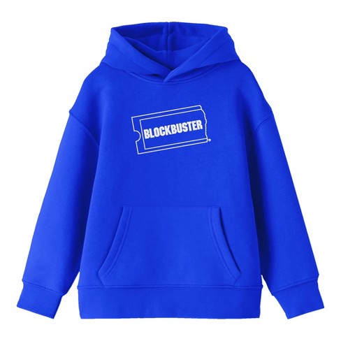 Blockbuster White Logo Adult Royal Blue Hoodie Target