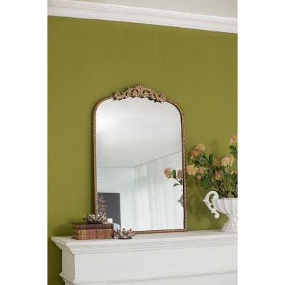 NicBex Baroque Inspired Mirrors, Wall Mirror Farmhouse Wall Mounted Mirror for Bathrrom Bedroom Living Room, Gold/Black
