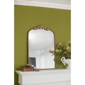NicBex Baroque Inspired Mirrors, Wall Mirror Farmhouse Wall Mounted Mirror for Bathrrom Bedroom Living Room, Gold/Black - 1 of 4