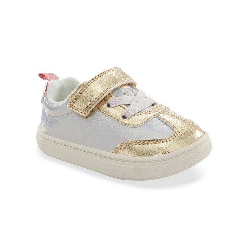 Carter s Just One You Toddler Girls First Walker Sneakers Gold Target