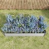 Rectangle Metal Raised Bed Garden,Metal Plant Pots Outdoor with Open Bottom Design,Garden Planter Boxes for Flowers,Vegetables-Coolbibila - 4 of 4
