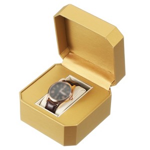 Unique Bargains PU Leather Soft Portable Travel 1 Slot Watch Storage Box - 1 of 4