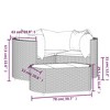 vidaXL Patio Furniture Set 4 Piece Modern Lounge Set with Cushions Poly Rattan - 4 of 4
