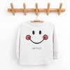 The Juniper Shop Mini Smiley Smile Outline Toddler Long Sleeve Tee - 2 of 4