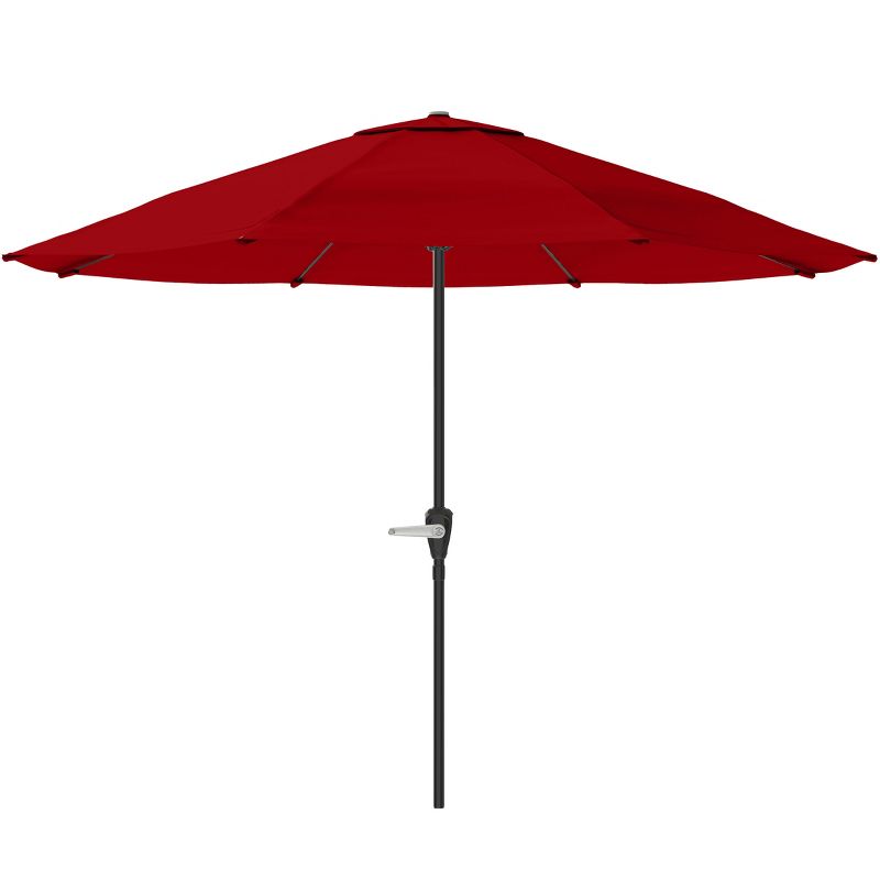 Nature Spring Steel Patio Umbrella for Table - Great for Deck, Balcony, Porch, Backyard, or Poolside - 9', Red, 1 of 9