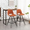 DOMETOUR 28.25" Fabric Counter Height Stools Set of 2 - 2 of 4