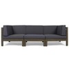 Christopher Knight Home Bruce 8 Seater Acacia Wood Patio Set with Slatted Coffee Table and Cushions - 4 of 4