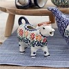 Blue Rose Polish Pottery D081 Manufaktura Cow Creamer - 2 of 2
