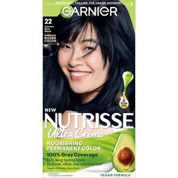 Garnier Nutrisse Nourishing Permanent Hair Color Creme - 22 Intense Blue Black