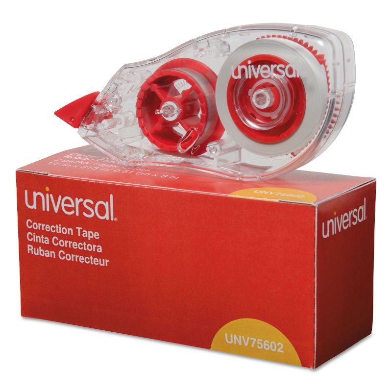 Universal Correction Tape with Two-Way Dispenser Non-Refillable 1/5" x 315" 2/Pack 75602, 2 of 9