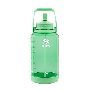 Takeya 64oz Tritan Motivational Water Bottle with Straw Lid - 1 of 4